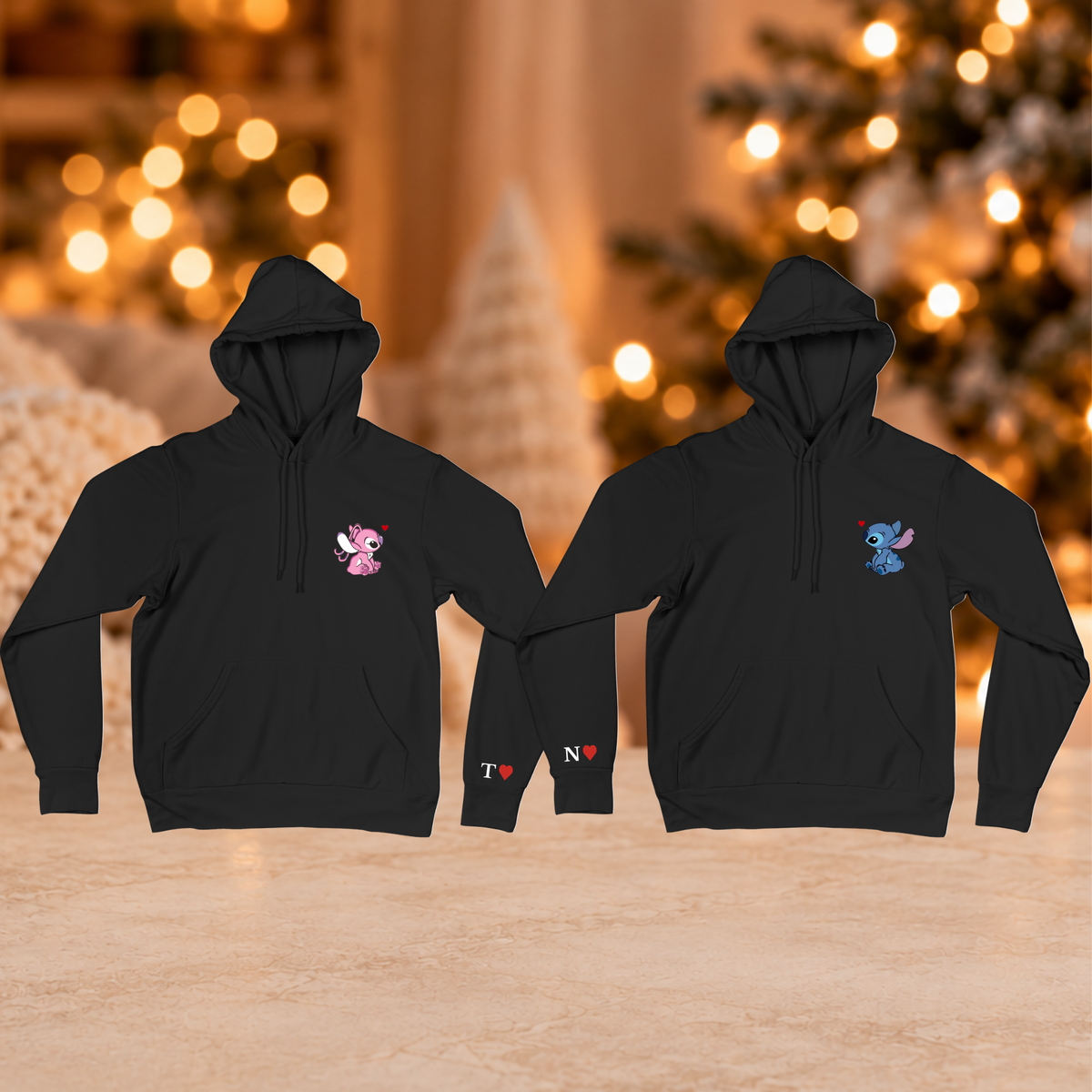 Űrlényes egyedi páros hoodie szett