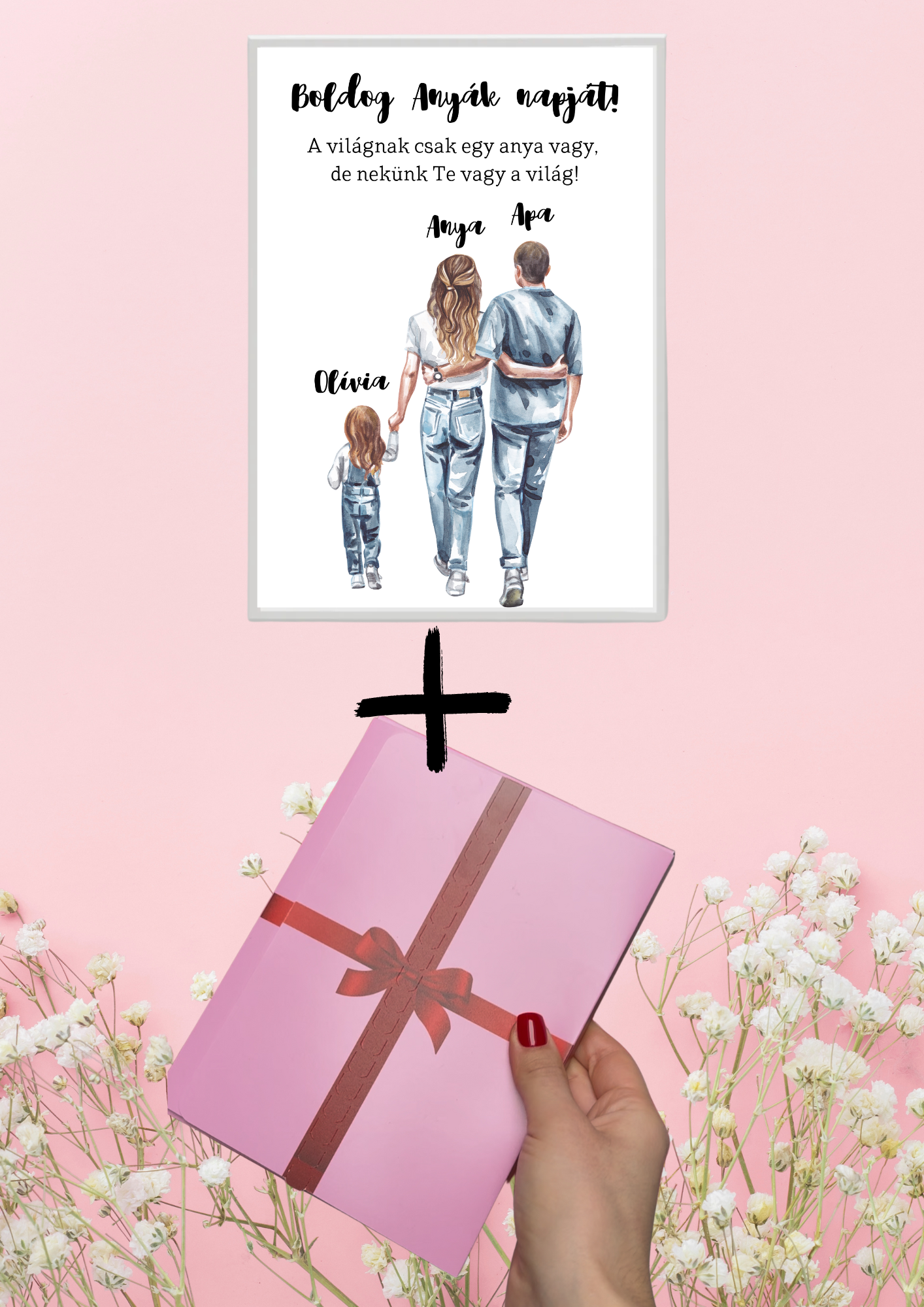 Anya-Apa kislánnyal emlékposzter