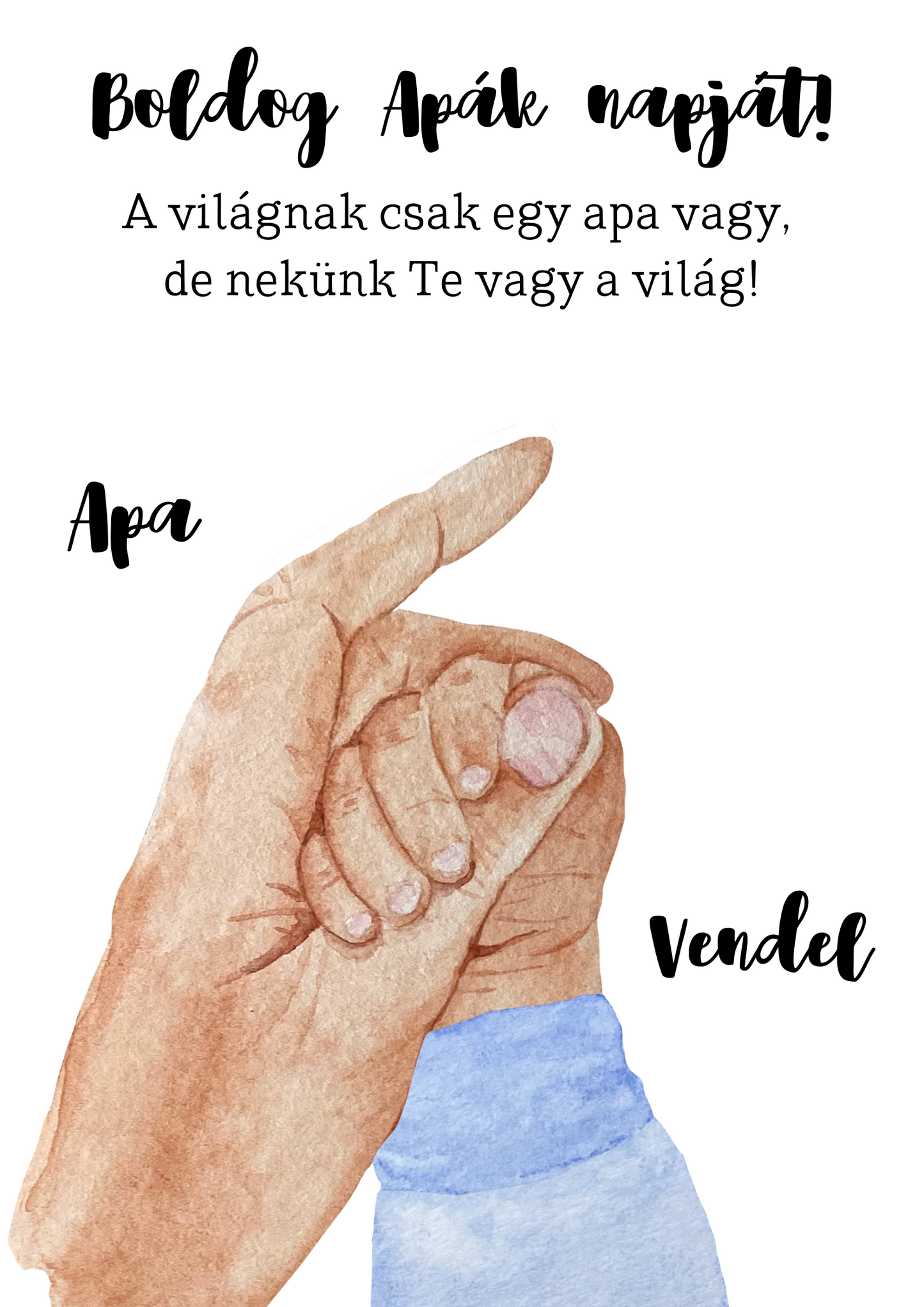 Apa kicsi fia emlékposzter