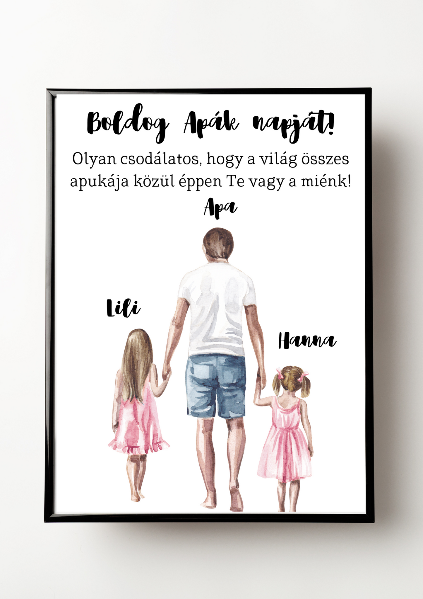 Apa és a lányok emlékposzter