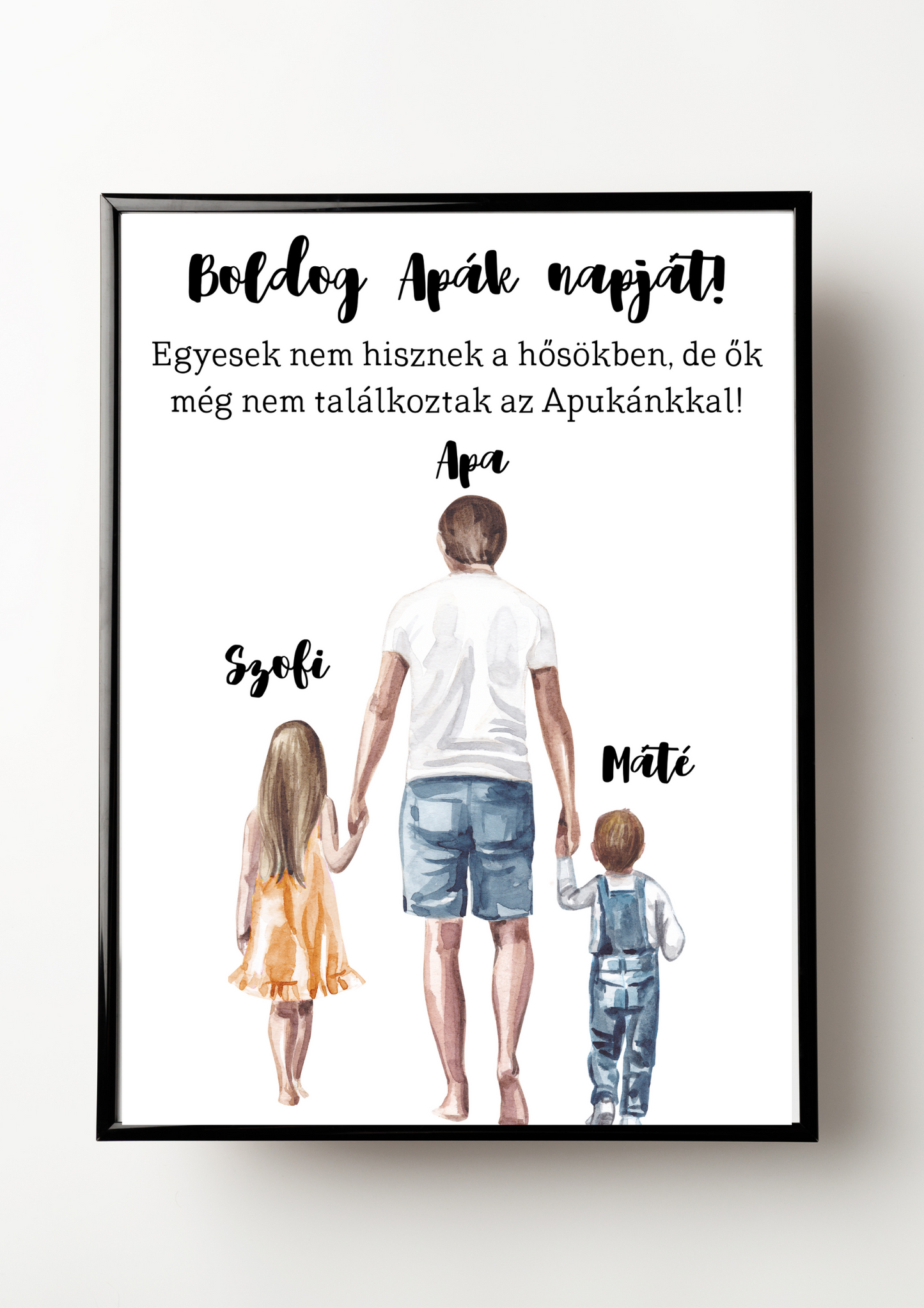 Apa és a gyerekek emlékposzter