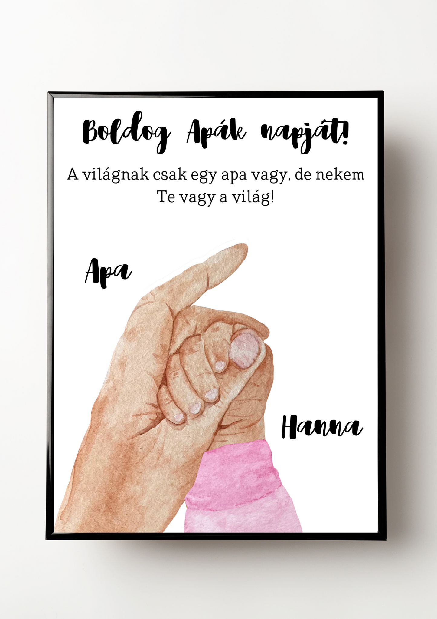 Apa kicsi lánya emlékposzter