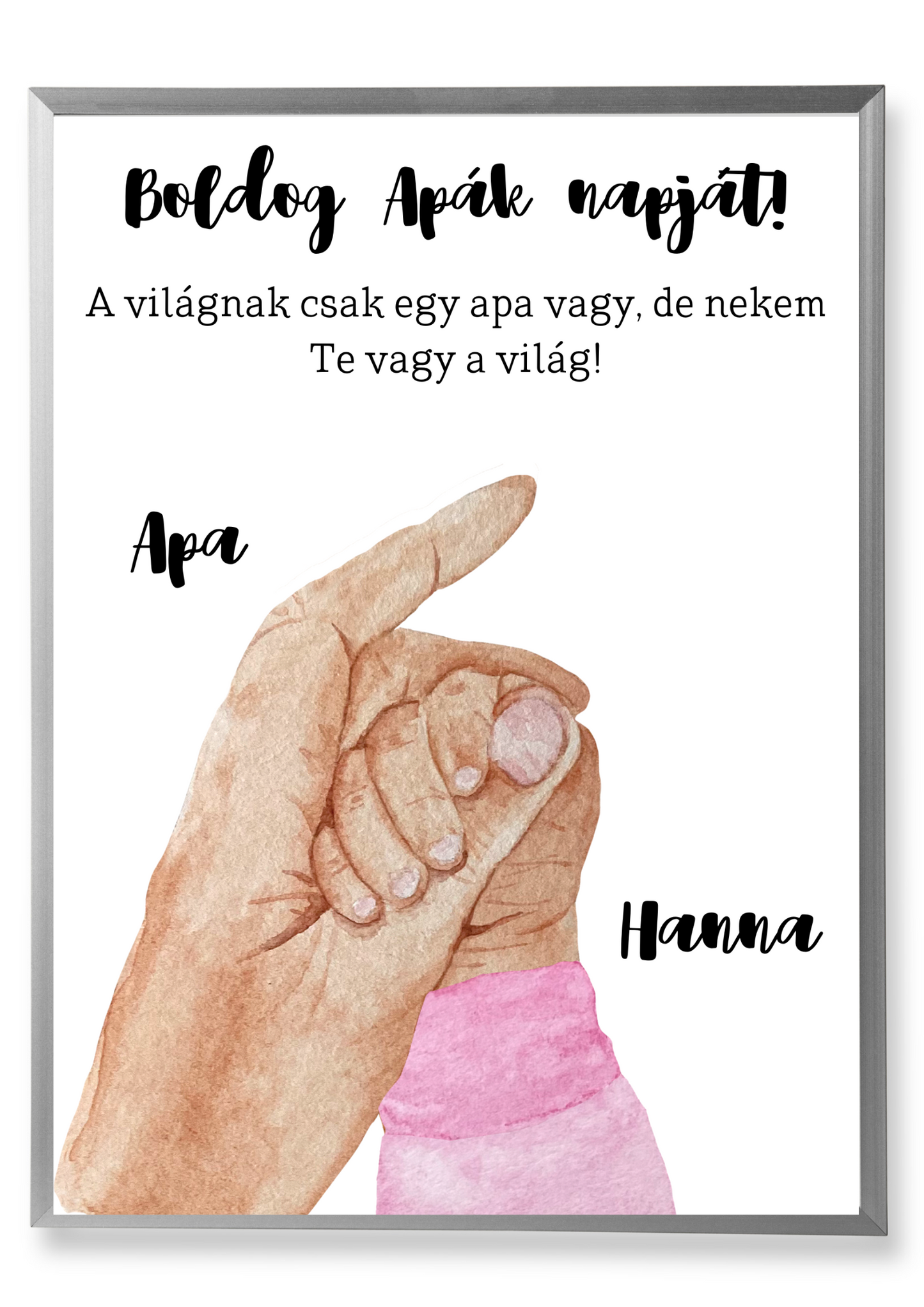 Apa kicsi lánya emlékposzter