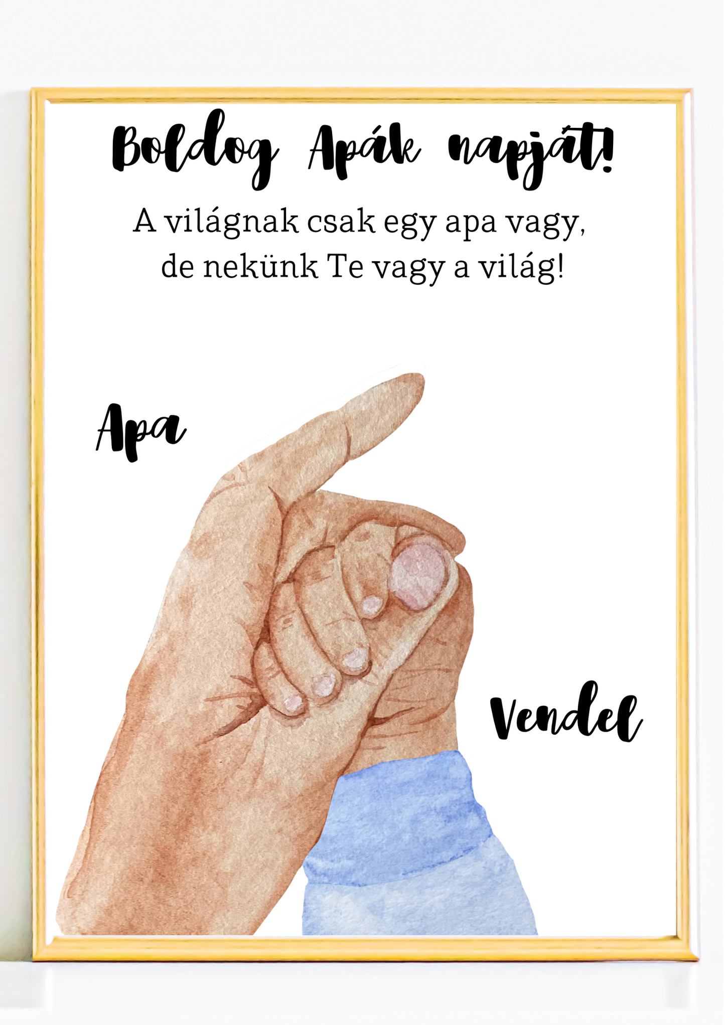 Apa kicsi fia emlékposzter