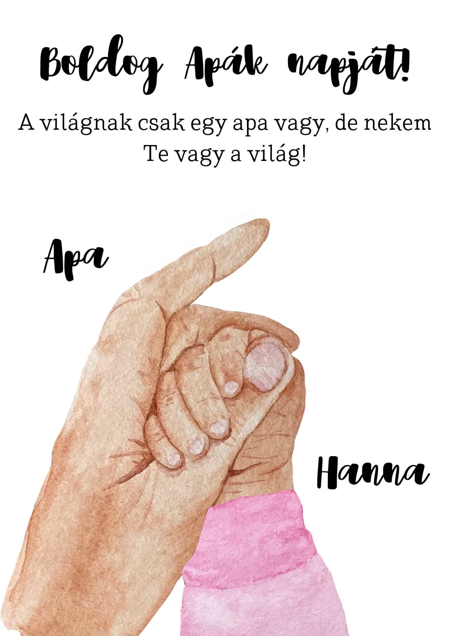 Apa kicsi lánya emlékposzter