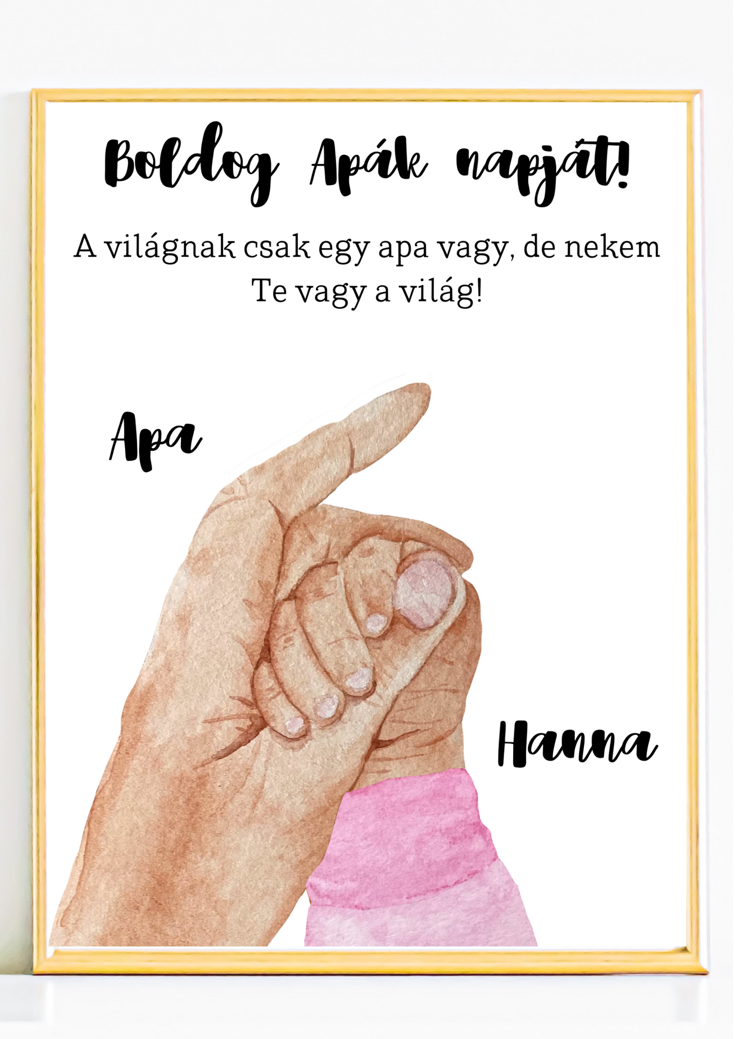 Apa kicsi lánya emlékposzter