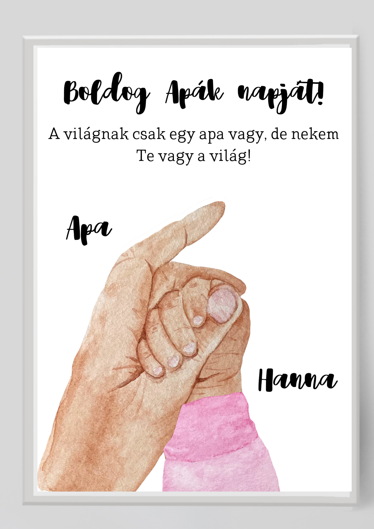Apa kicsi lánya emlékposzter