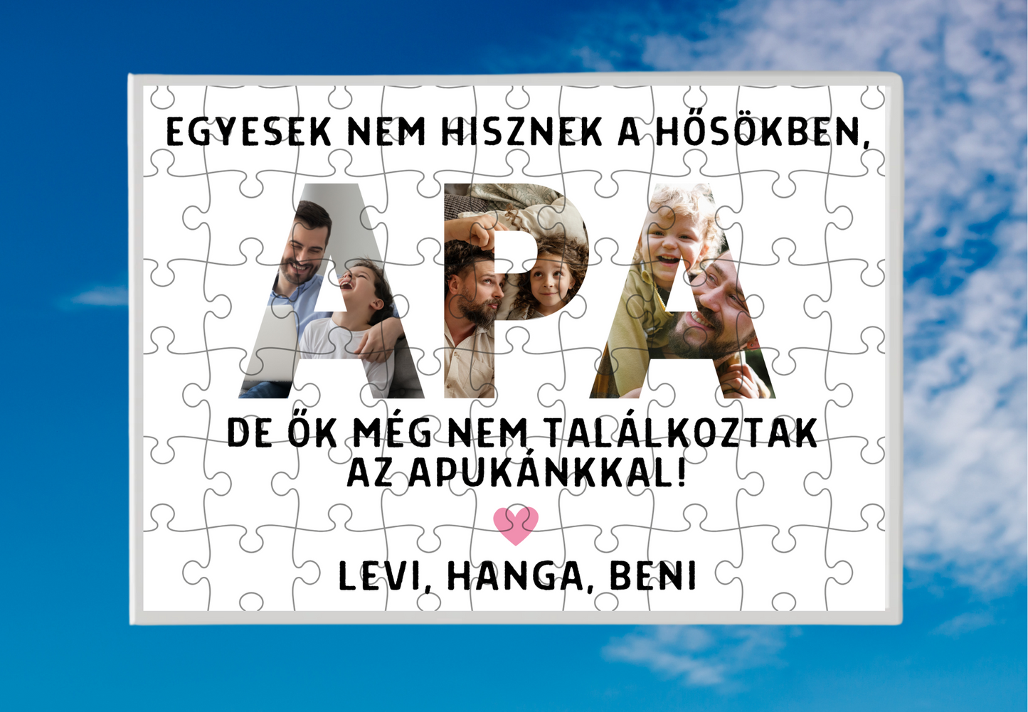Apa feliratos emlékposzter
