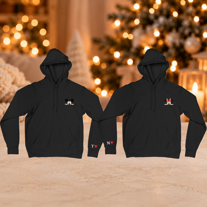 Egérkés egyedi páros hoodie szett