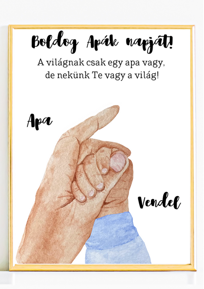 Apa kicsi fia emlékposzter