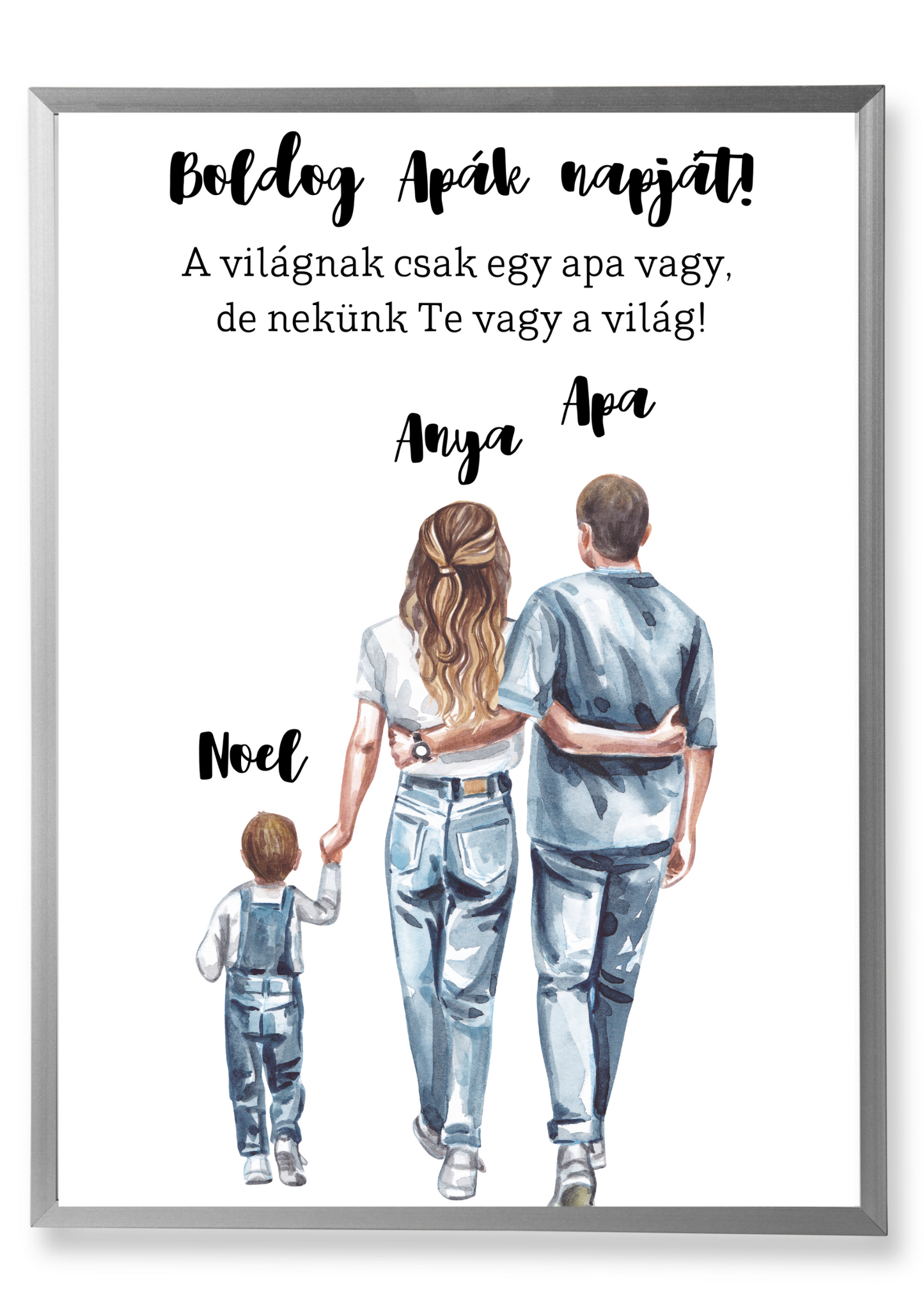 Apa, anya kisfiúval emlékposzter