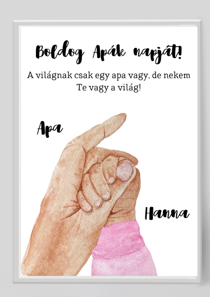 Apa kicsi lánya emlékposzter