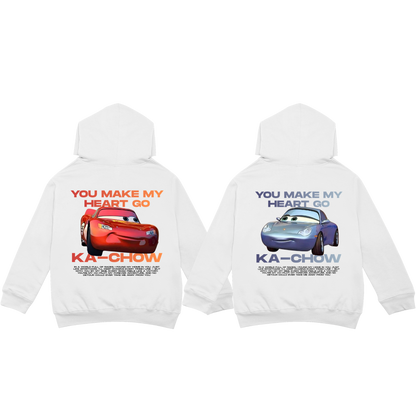 Versenyautós páros hoodie szett