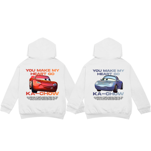 Versenyautós páros hoodie szett