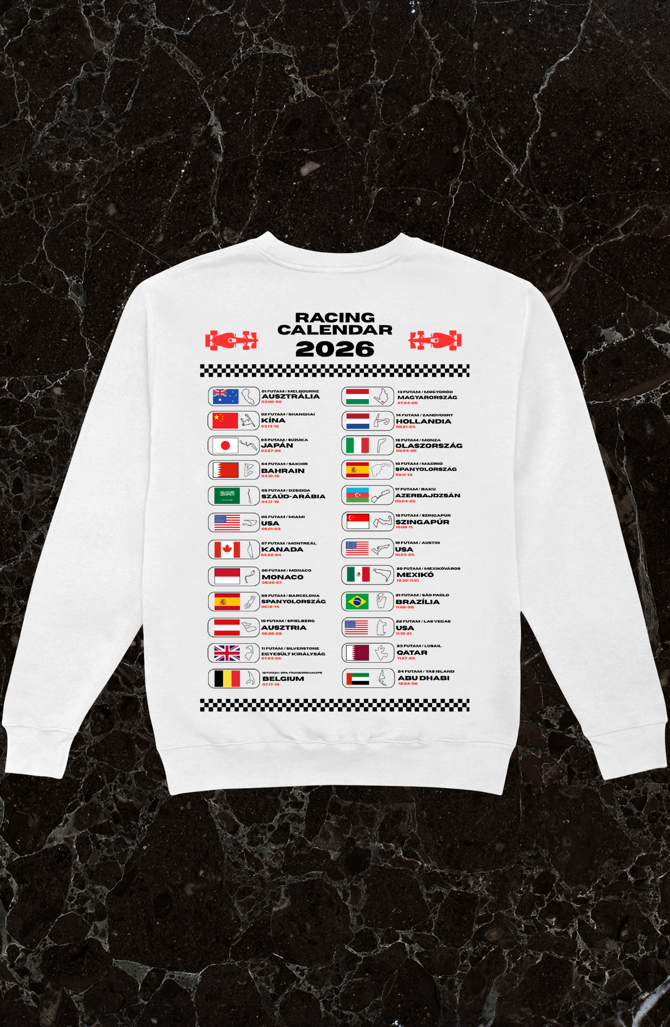 Racing calendar futamhoodie
