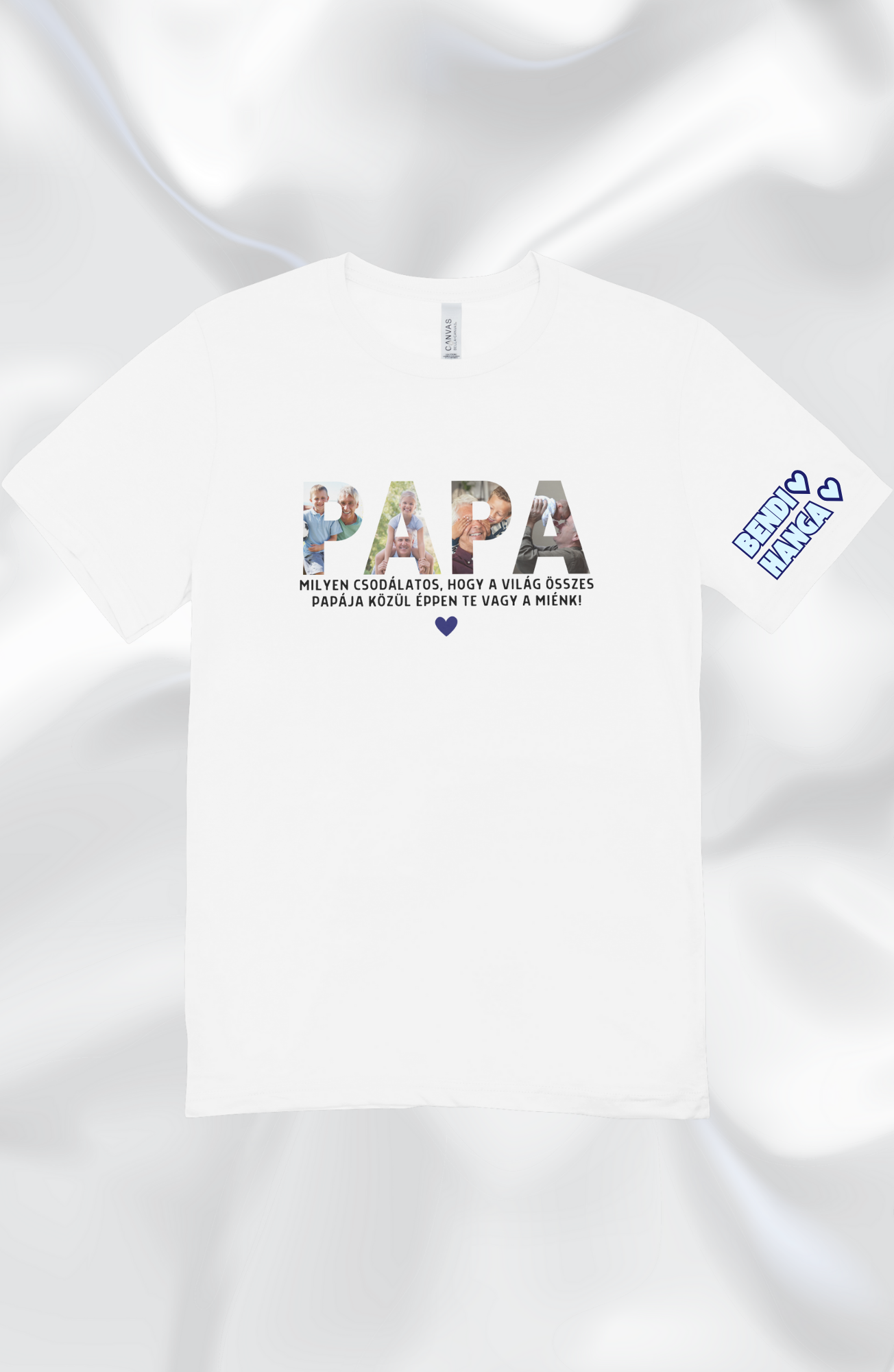 Papa feliratos emlékpóló