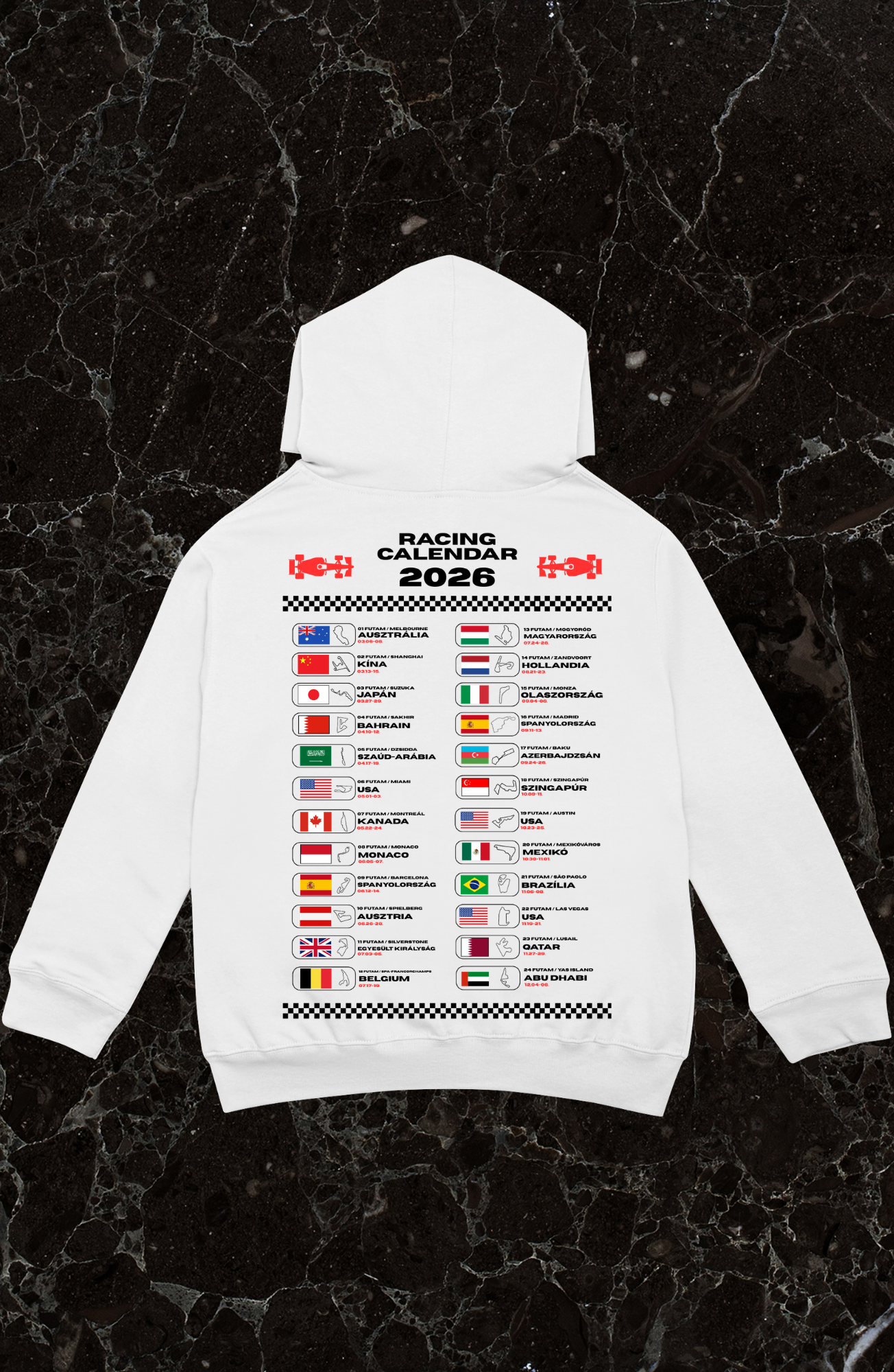 Racing calendar futamhoodie