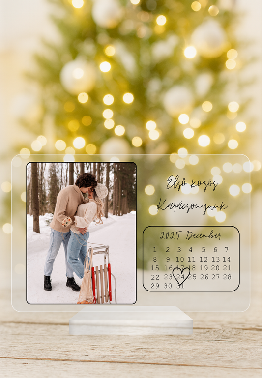 Kalendáriumos emlékplexi