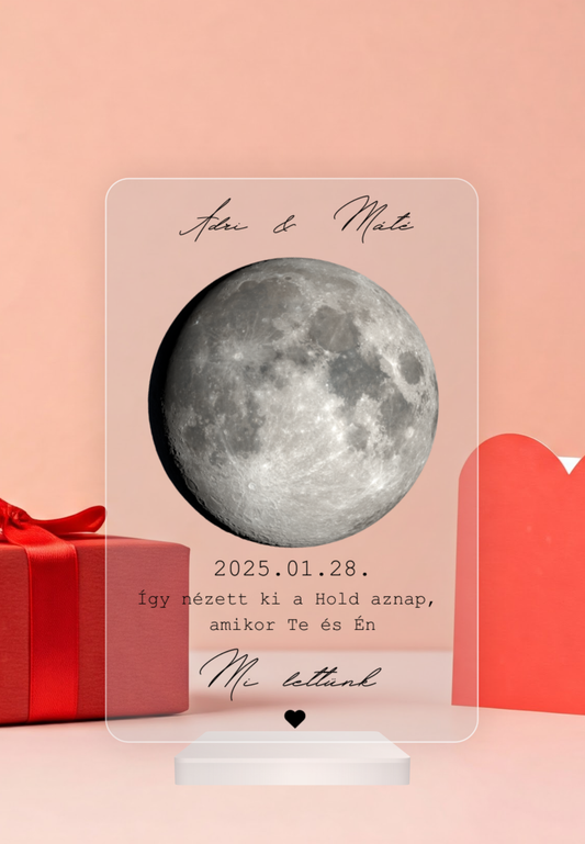 "A Mi Holdunk" emlékplexi