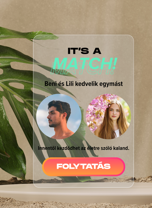 "IT'S A MATCH" emlékplexi